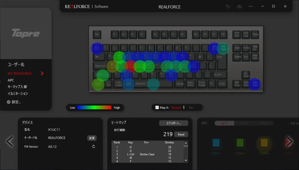 REALFORCE GX1